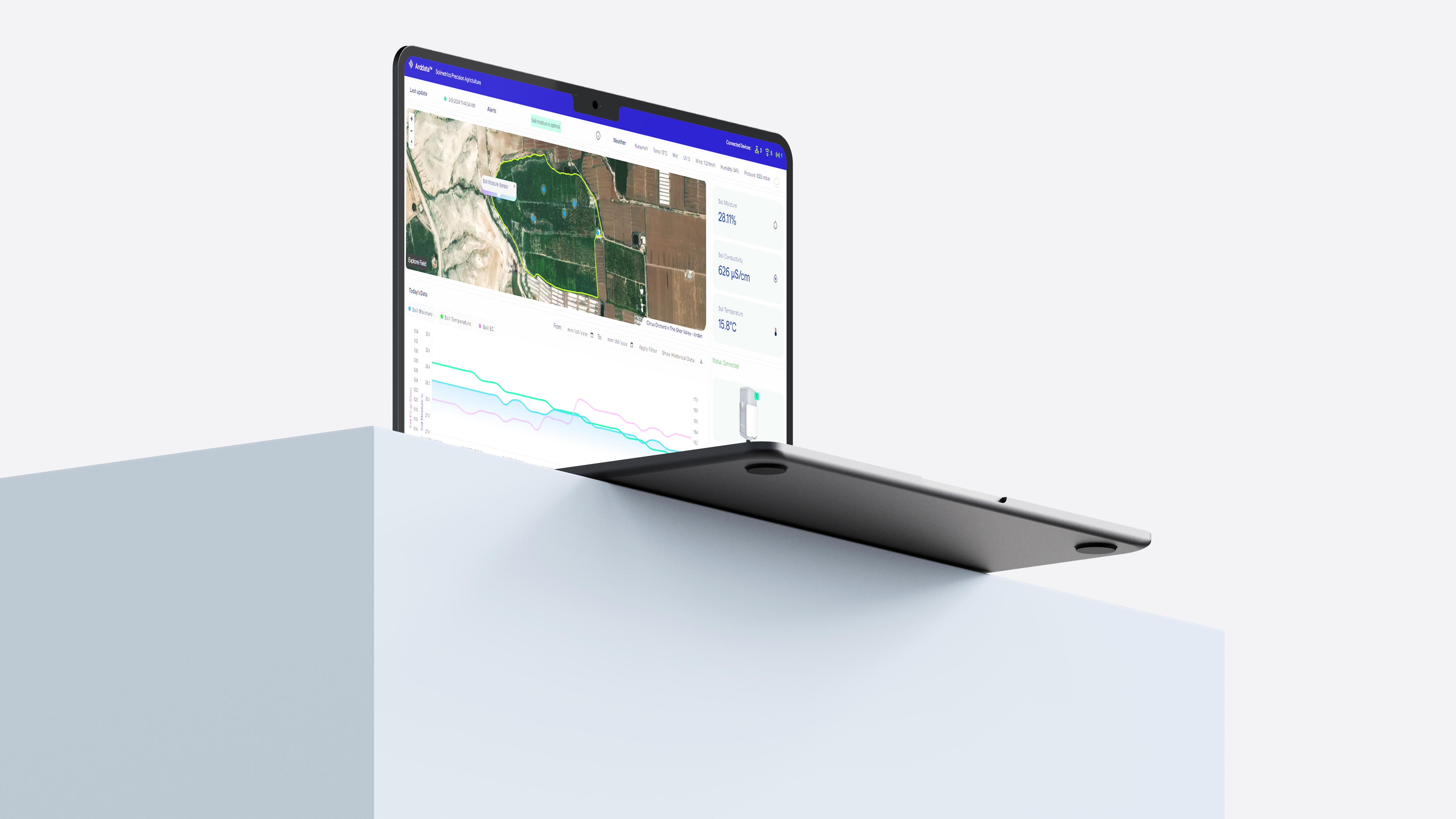 SenseFlow app showing a user-friendly interface